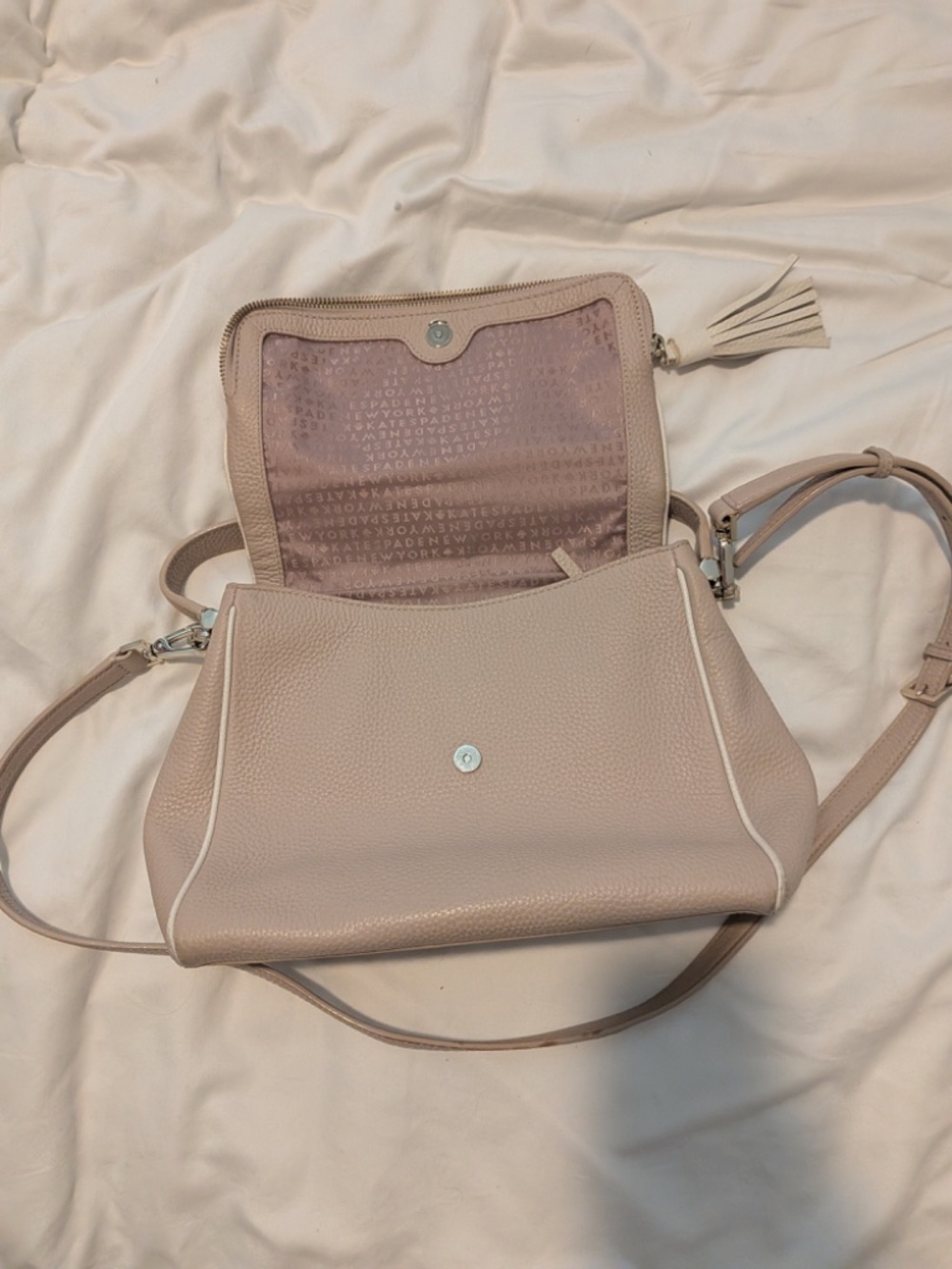 Kate Spade Pebbled Leather Crossbody/Shoulder bag (both straps included)